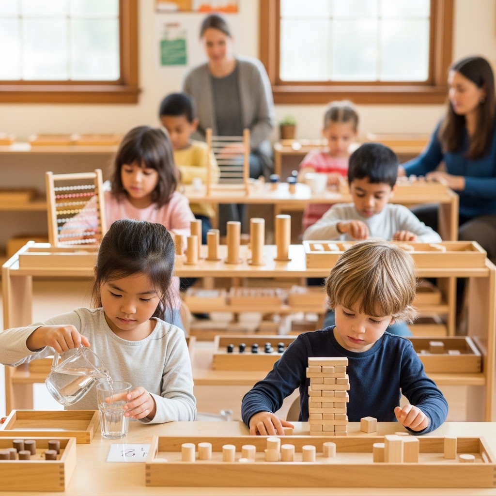 Matériel pédagogique Montessori